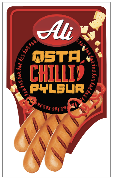 Mynd ALI OSTA CHILLI  PYLSUR 280 gr.