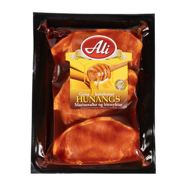 Mynd ALI HUNANGS BBQ GRÍSAKÓTILETTUR +/- 600 gr.