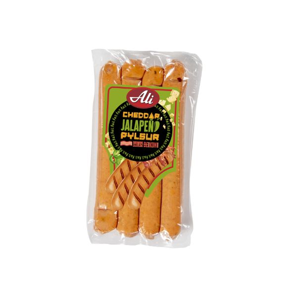 Mynd ALI JALAPENO CHEDDAR PYLSUR
