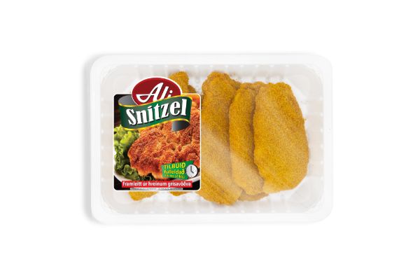 Mynd ALI SNITZEL ELDAÐ +/- 800 gr